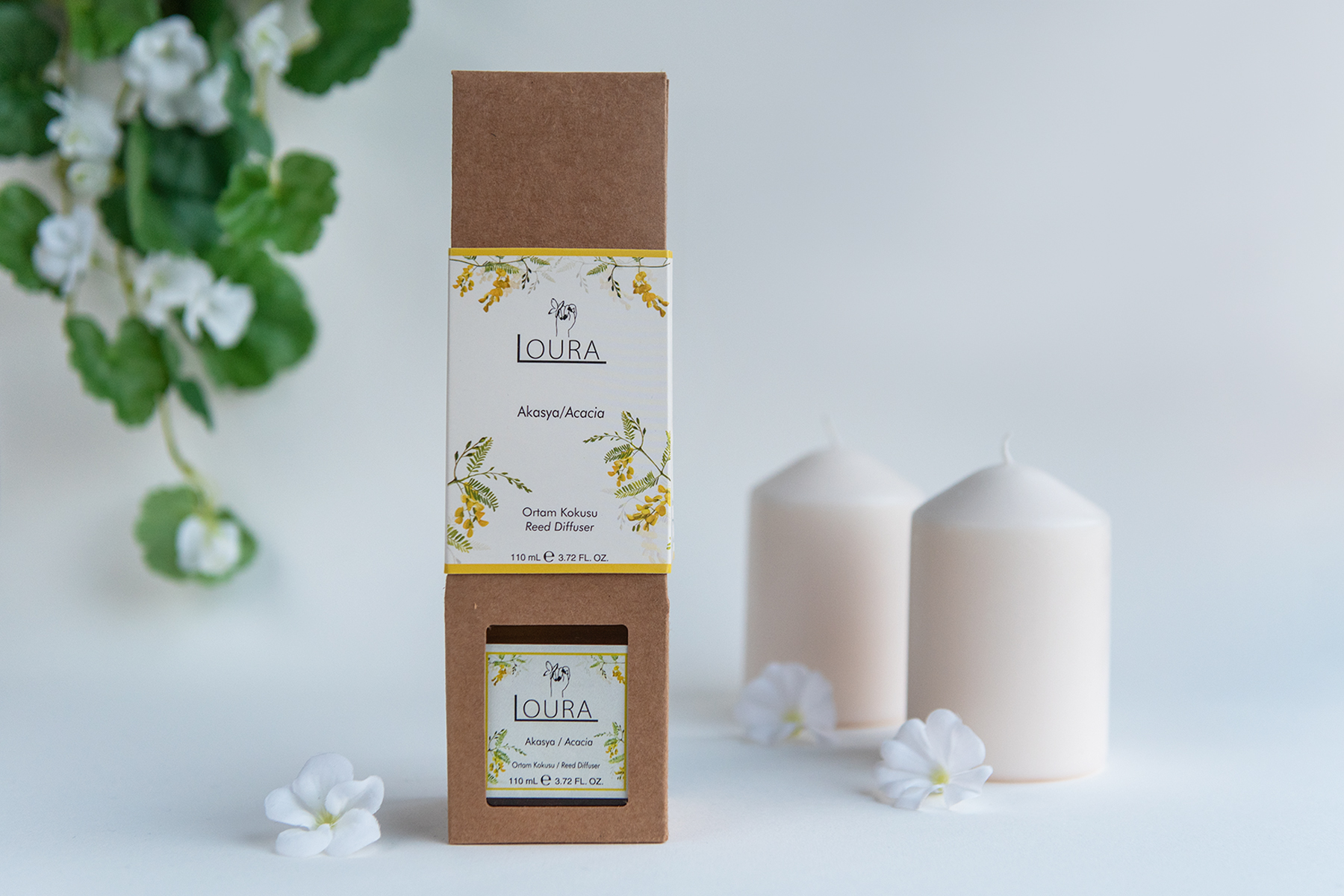 LOURA AKASYA ETKİLİ ÇUBUKLU BAMBU ORTAM KOKUSU 110 ML