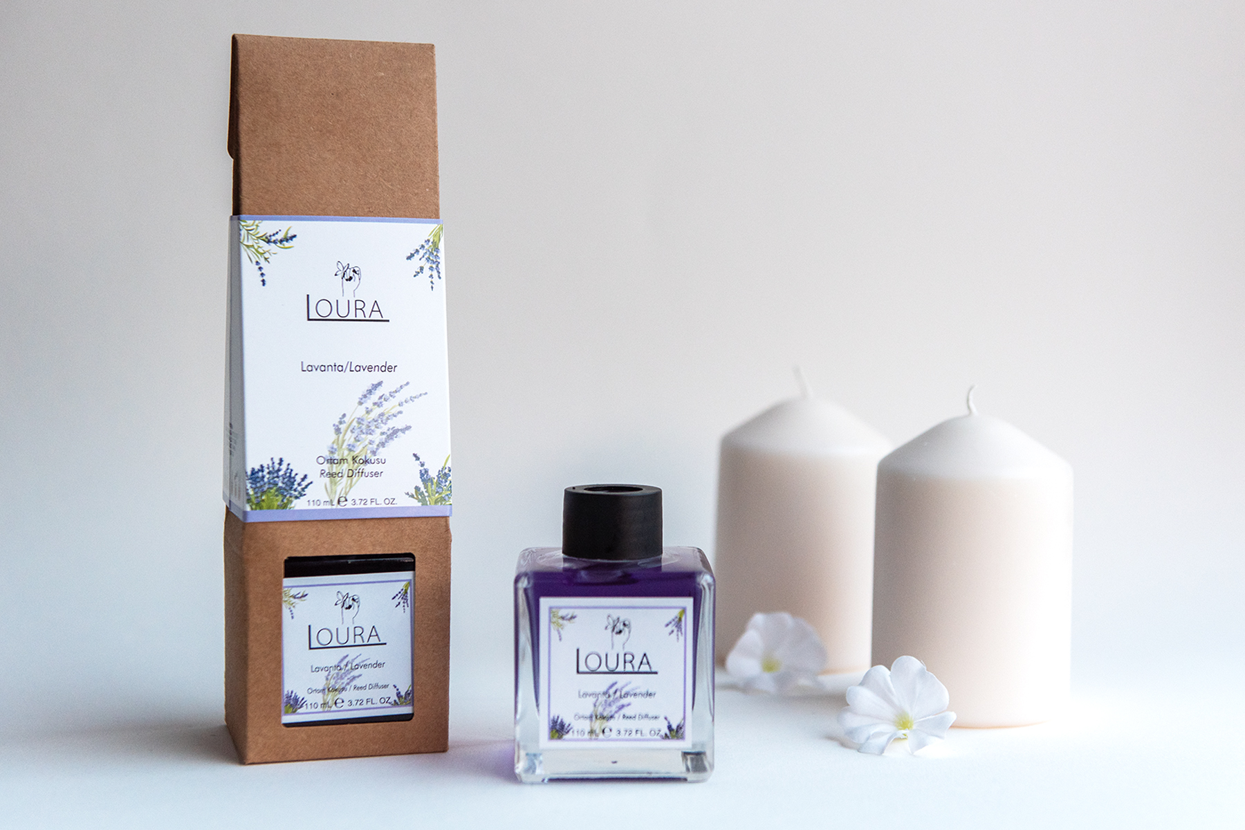 LOURA LAVANTA ETKİLİ ÇUBUKLU BAMBU ORTAM KOKUSU 110 ML