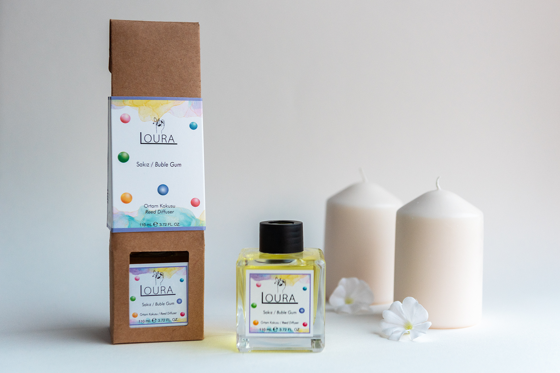 LOURA SAKIZ ETKİLİ ÇUBUKLU BAMBU ORTAM KOKUSU 110 ML