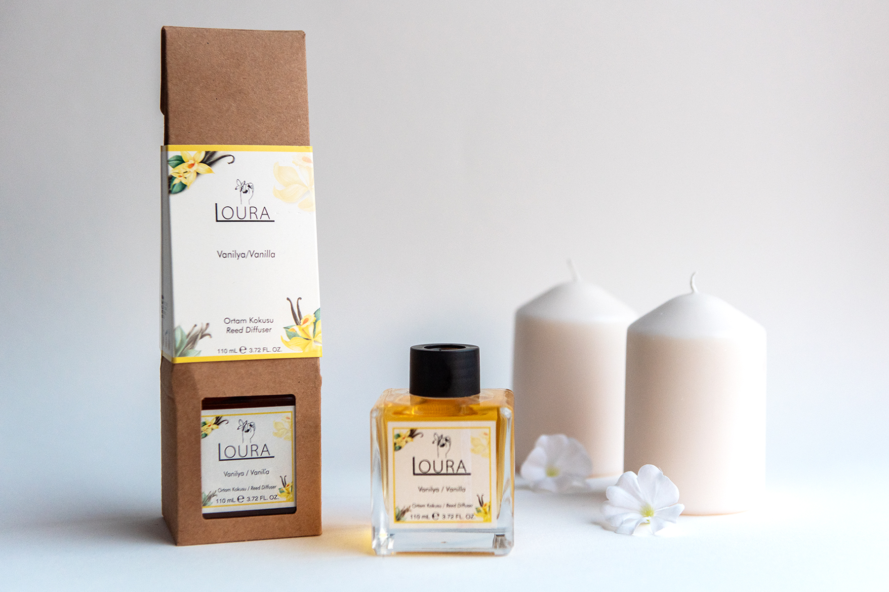 LOURA VANİLYA ETKİLİ ÇUBUKLU BAMBU ORTAM KOKUSU 110 ML